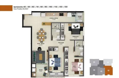 Apartamento com 2 quartos à venda na R Joci J Martins, Pagani, Palhoça