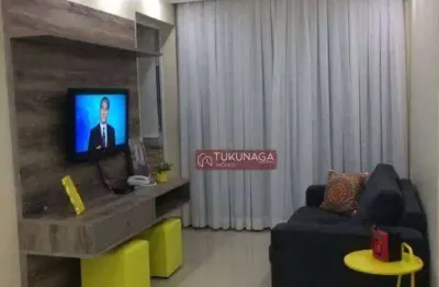 Apartamento com 2 dormitórios à venda, 59 m² por r$ 450,000 - picanco - guarulhos/sp