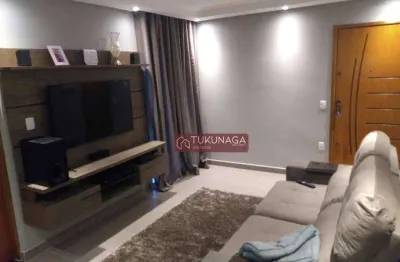 Linda cobertura em guarulhos, com 2 dormitórios, sala com sacada, 2 banheiros, cozinha espaçosa com planejado e balcão americano de granito e uma área