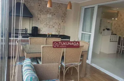 Apartamento para alugar, 123 m² por r$ 8.500,00/mês - jardim flor da montanha - guarulhos/sp