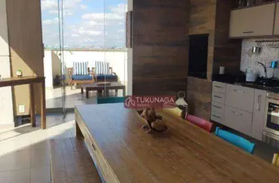 Magnífica cobertura duplex com 3 dormitórios, 2 vagas à venda, 156 m² por r$ 1.300.000 - vila nova mazzei - são paulo/sp