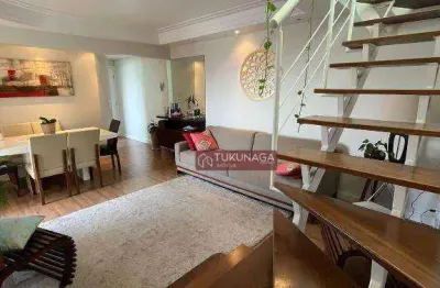 Cobertura com 3 dormitórios à venda, 190 m² por r$ 1.250.000,00 - vila augusta - guarulhos/sp