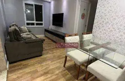 Apartamento com 2 dormitórios à venda, 49 m² por r$ 352.000,00 - centro - guarulhos/sp