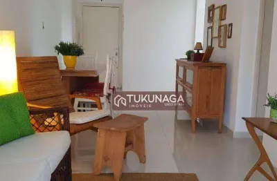 Apartamento com 2 dormitórios à venda, 65 m² por r$ 430.000 - centro - guarujá/sp