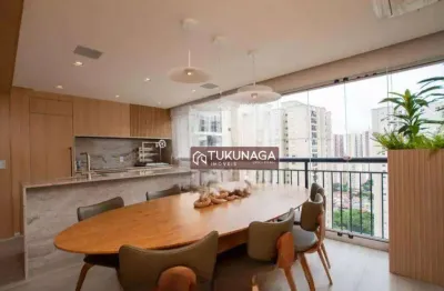 Apartamento com 3 dormitórios à venda, 154 m² por r$ 2.545.000,00 - jardim flor da montanha - guarulhos/sp