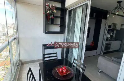 Studio com 1 dormitório para alugar, 40 m² por r$ 3.830,00/mês - vila lanzara - guarulhos/sp