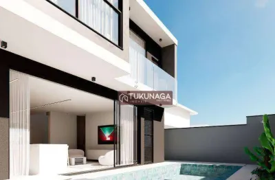 Sobrado à venda, 390 m² por r$ 4.500.000,00 - jardim fazenda rincao - aruja v - arujá/sp