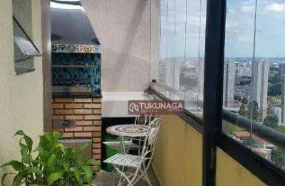 Apartamento duplex com 3 dormitórios para alugar, 108 m² por r$ 3.500/mês - parque continental ii - guarulhos/sp