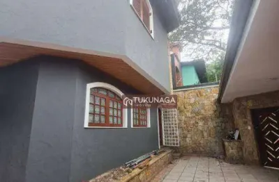 Sobrado com 4 dormitórios para alugar, 500 m² por r$ 6.200,00/mês - jardim santa mena - guarulhos/sp