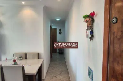 Apartamento com 2 dormitórios à venda, 45 m² por r$ 275.000 - ponte grande - guarulhos/sp
