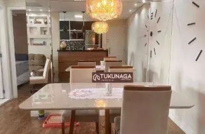 Apartamento com 2 dormitórios à venda, 52 m² por r$ 430.000,00 - jardim flor da montanha - guarulhos/sp