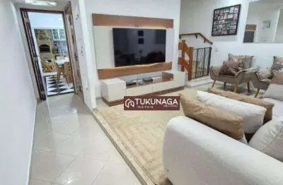 Sobrado com 3 dormitórios à venda, 120 m² por r$ 690.000,00 - jardim cocaia - guarulhos/sp