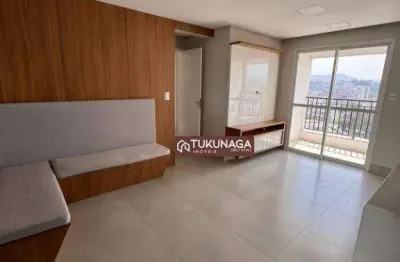 Apartamento com 2 dormitórios para alugar, 58 m² por r$ 3.754,25/mês - vila galvão - guarulhos/sp