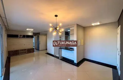 Apartamento com 3 quartos para alugar, 114 m² por r$ 6.978/mês - vila galvão - guarulhos/sp