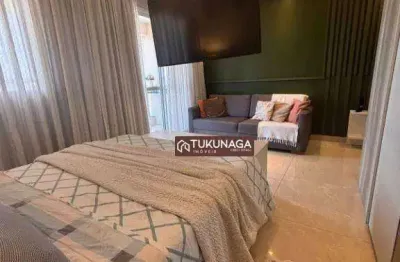 Studio com 1 quarto para alugar, 37 m² por r$ 3.230/mês - cidade maia - guarulhos/sp