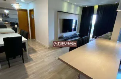 Apartamento com 2 quartos para alugar, 70 m² por r$ 4.357/mês - vila galvão - guarulhos/sp
