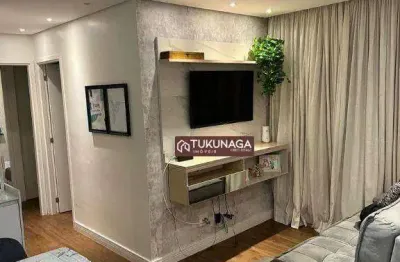 Apartamento com 2 d à venda, 58 m² por r$ 480.000 - vila galvão - guarulhos/sp