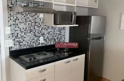 Studio com 1 dormitório para alugar, 38 m² - jardim flor da montanha - guarulhos/sp
