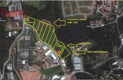 Lote / terreno comercial para vender no bairro laranjeiras em caieiras