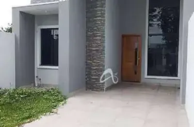 Casa nova de frente para a rua à venda, 3 quartos (1suíte), churrasqueira | nações – fazenda rio grande/pr.