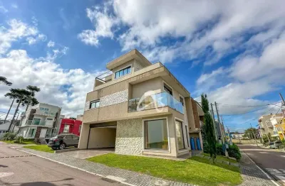 Sobrado triplex alto padrão à venda, no condomínio green gold, bairro iná - são josé dos pinhais/pr.