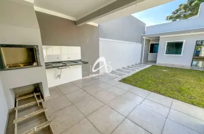 Casa nova de frente para a rua no bairro nações fazenda rio grande