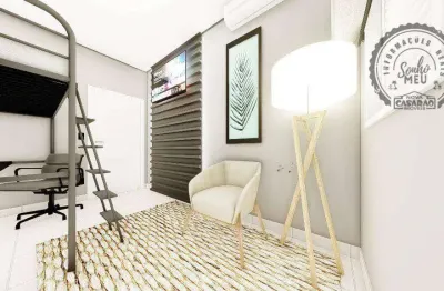 Apartamento com 2 dormitórios à venda, 66 m² por r$ 435.000,00 - caiçara - praia grande/sp