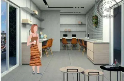 Flat com 1 dormitório à venda, 38 m² por r$ 277.500,00 - boqueirão - praia grande/sp