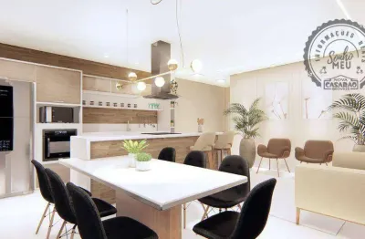 Apartamento com 2 dormitórios à venda, 75 m² por r$ 420.000,00 - aviação - praia grande/sp
