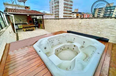 Cobertura com 3 dormitórios à venda, 170 m² por r$ 1.400.000,00 - canto do forte - praia grande/sp