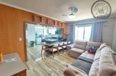 Apartamento com 2 dormitórios à venda, 79 m² por r$ 425.000,00 - caiçara - praia grande/sp