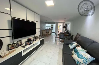 Apartamento com 3 dormitórios à venda, 140 m² por r$ 1.563.500,00 - vila guilhermina - praia grande/sp