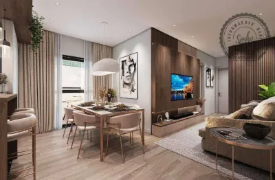 Lançamento - apartamento garden no canto do forte, praia grande/sp