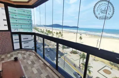 Apartamento com 3 dormitórios para alugar, 133 m² por r$ 5.900,00/mês - vila guilhermina - praia grande/sp