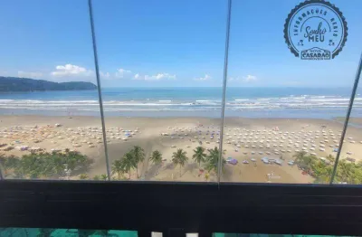 Apartamento com 3 dormitórios para alugar, 103 m² por r$ 4.850,00/mês - boqueirão - praia grande/sp