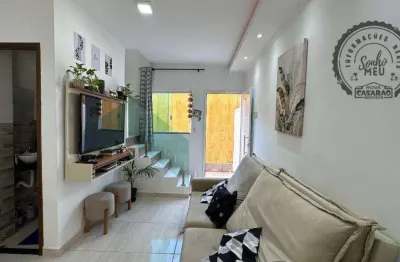 Casa em condomínio fechado com 2 quartos à venda na Avenida Ângelo Perino, Balneário Maracanã, Praia Grande