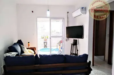 Apartamento com 2 dormitórios à venda, 80 m² por r$ 445.000,00 - vila guilhermina - praia grande/sp