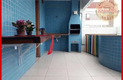 Cobertura com 3 dormitórios à venda, 120 m² por r$ 1.500.000,00 - maracanã - praia grande/sp