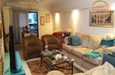 Apartamento com 3 dormitórios à venda, 120 m² por r$ 605.000,00 - tupi - praia grande/sp