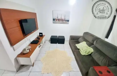 Casa com 2 dormitórios à venda, 90 m² por r$ 350.000,00 - aviação - praia grande/sp