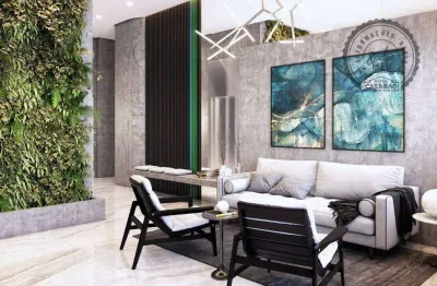 Apartamento com 2 dormitórios à venda, 82 m² por r$ 606.906,82 - boqueirão - praia grande/sp