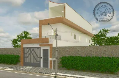 Casa com 3 dormitórios à venda, 100 m² por r$ 440.000,00 - aviação - praia grande/sp