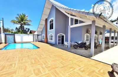 Casa com 3 dormitórios à venda, 430 m² por r$ 1.600.000,00 - balneário flórida - praia grande/sp