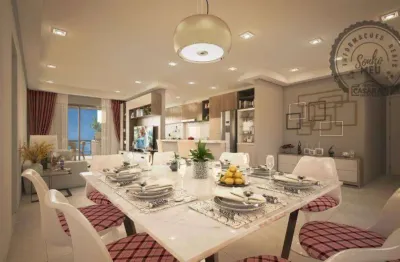 Apartamento com 3 dormitórios à venda, 127 m² por r$ 1.340.000,00 - canto do forte - praia grande/sp