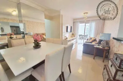 Apartamento com 3 dormitórios à venda, 129 m² por r$ 1.450.000,00 - canto do forte - praia grande/sp