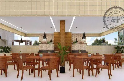 Apartamento com 2 dormitórios à venda, 76 m² por r$ 400.000,00 - aviação - praia grande/sp