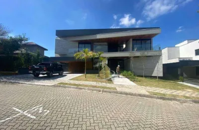 Sobrado com 5 dormitórios à venda, 615 m² por r$ 8.500.000 - condomínio reserva do paratehy - são josé dos campos/sp
