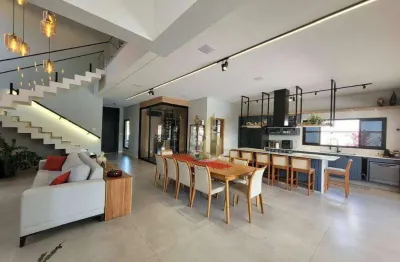 Sobrado com 4 dormitórios à venda, 340 m² por r$ 5.000.000,00 - condomínio loteamento reserva da barra - são josé dos campos/sp