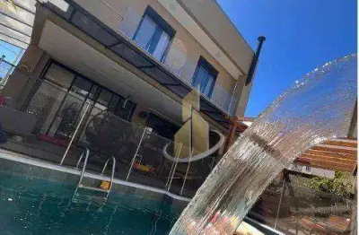 Sobrado com 3 dormitórios para alugar, 219 m² por r$ 9.420/mês - parque califórnia - jacareí/sp