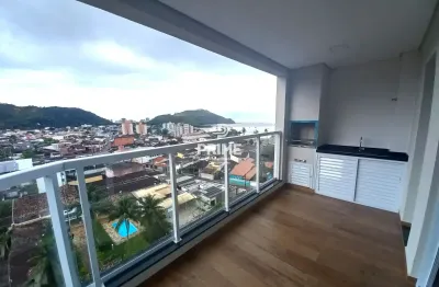 Oportunidade apartamento 2 dorm. vista mar para locação na região central de caraguatatuba